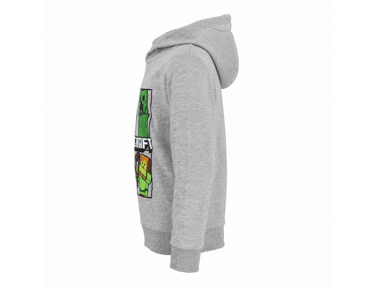 Minecraft Hoodie Minecraft Creeper Jungen Kinder Kapuzenpulli Pulli Hoodie Gr. 116 bis 152 – Bild 3 von 5