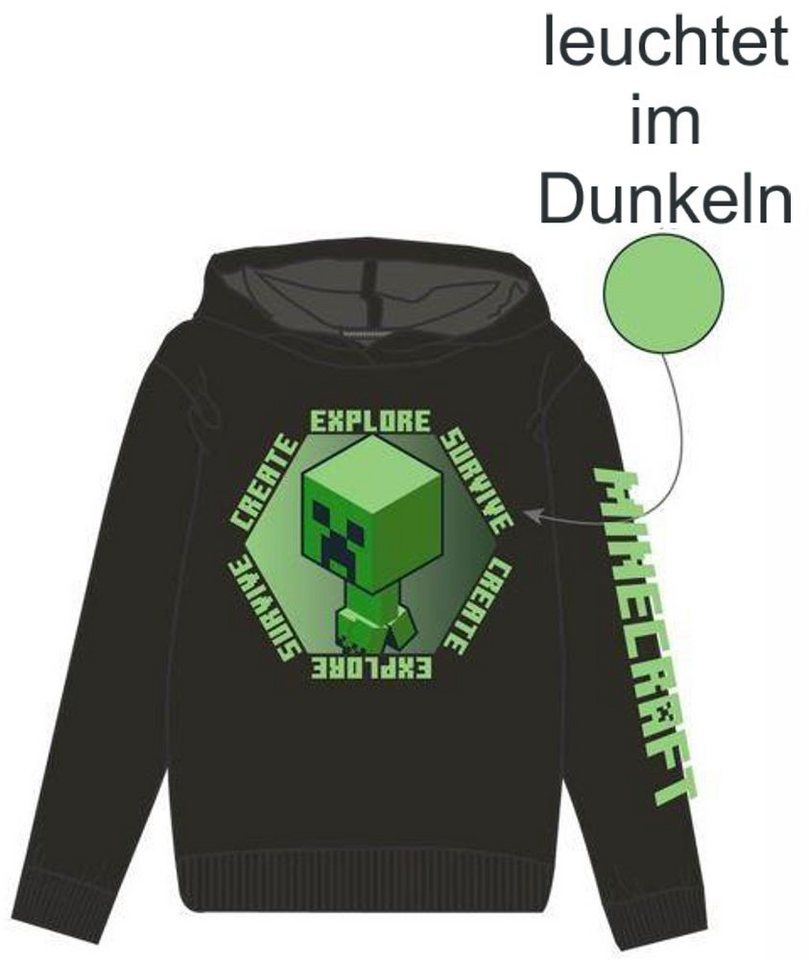 Minecraft Hoodie MINECRAFT Kinder Sweatshirt Pullover Pulli Sweater Jungen – Bild 2 von 2