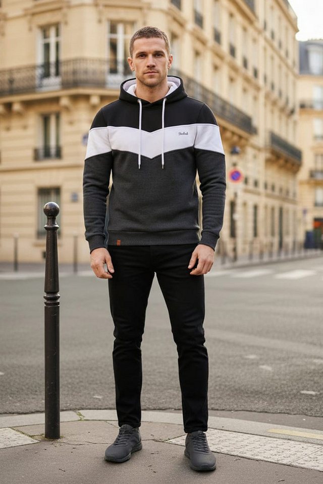 Reslad Hoodie Reslad Kapuzenpullover RS-1008 (1-tlg) Winter-Pullover Kapuzensweatshirt Pulli Sweater – Bild 2 von 4