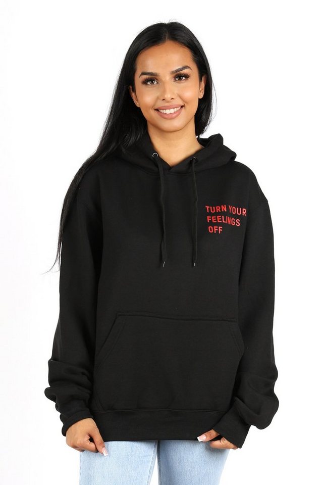 Worldclassca Hoodie Worldclassca Oversized Hoodie Print Kapuzenpullover Washed Sweatshirt – Bild 3 von 4