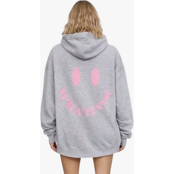 Worldclassca Hoodie Worldclassca Oversized WHATEVER Hoodie Kapuzenpullover Sweatshirt Neue Kollektion - Stilvolle und gemütliche Casual Mode für Damen