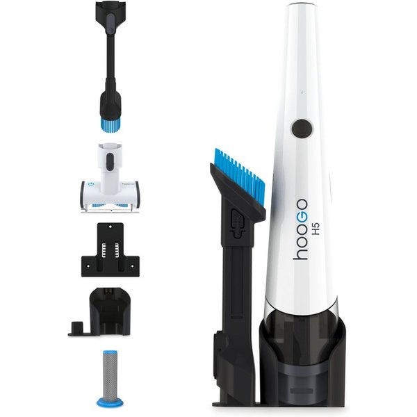 hoogo Handstaubsauger HH502, 120,00 W, beutellos, High-Performance-Digitalmotor + motorisierte Polster- und Milbendüse