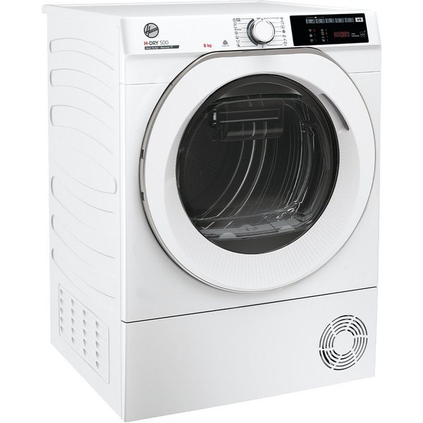 Hoover Wärmepumpentrockner NDE H8A2TCEXS-S, AquaVision, WiFi + Bluetooth, 5D-Digitaldisplay, Schuhgestell