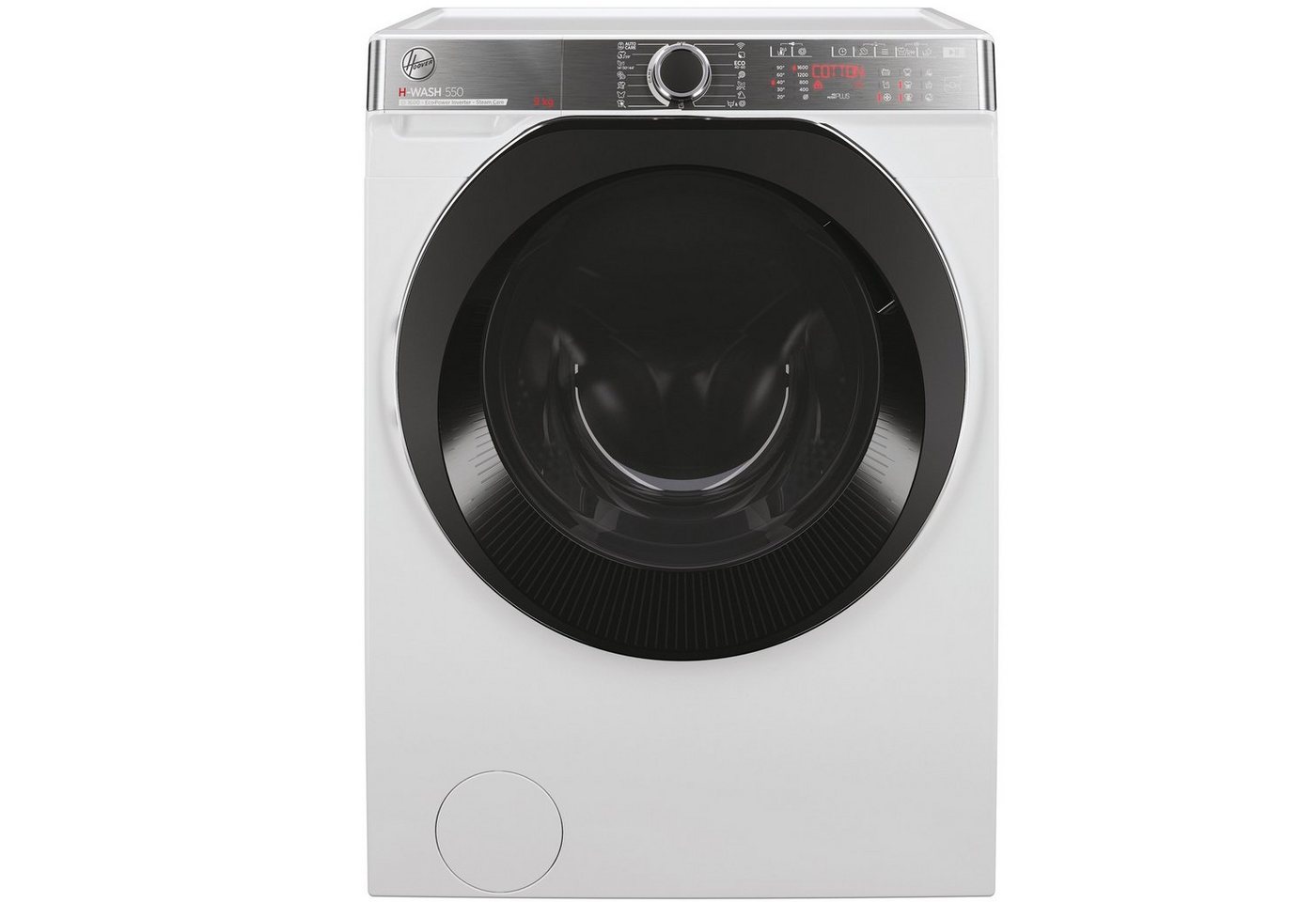 Hoover Waschmaschine H5WPB69AMBC/1-S, 9 kg, 1600 U/min, hOn App / Wi-Fi + Bluetooth, Dampf-Funktion, Mengenautomatik Plus – Bild 2 von 5