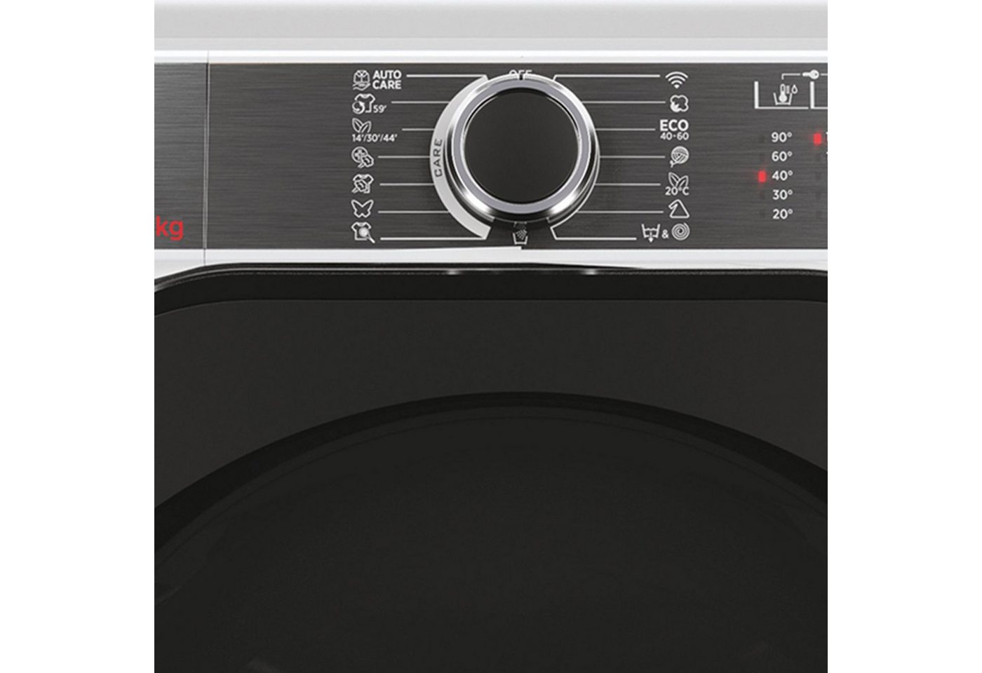 Hoover Waschmaschine H5WPB69AMBC/1-S, 9 kg, 1600 U/min, hOn App / Wi-Fi + Bluetooth, Dampf-Funktion, Mengenautomatik Plus – Bild 4 von 5