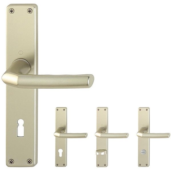 HOPPE Türgriffpaar Birmingham, Drücker außen, Aluminium