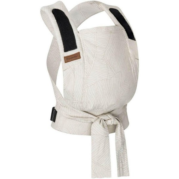 Hoppediz Babytrage Bondolino b.pure, Komforttrage ab Geburt (3 - 20 kg) Bauchtrage, Rückentrage & Hüfttrage