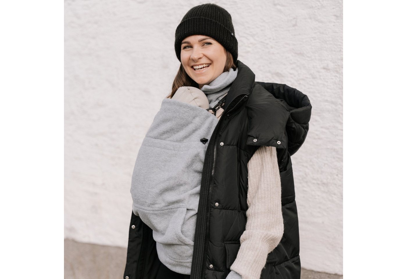 Hoppediz Babytrage Fleece-Cover Basic – Bild 4 von 5