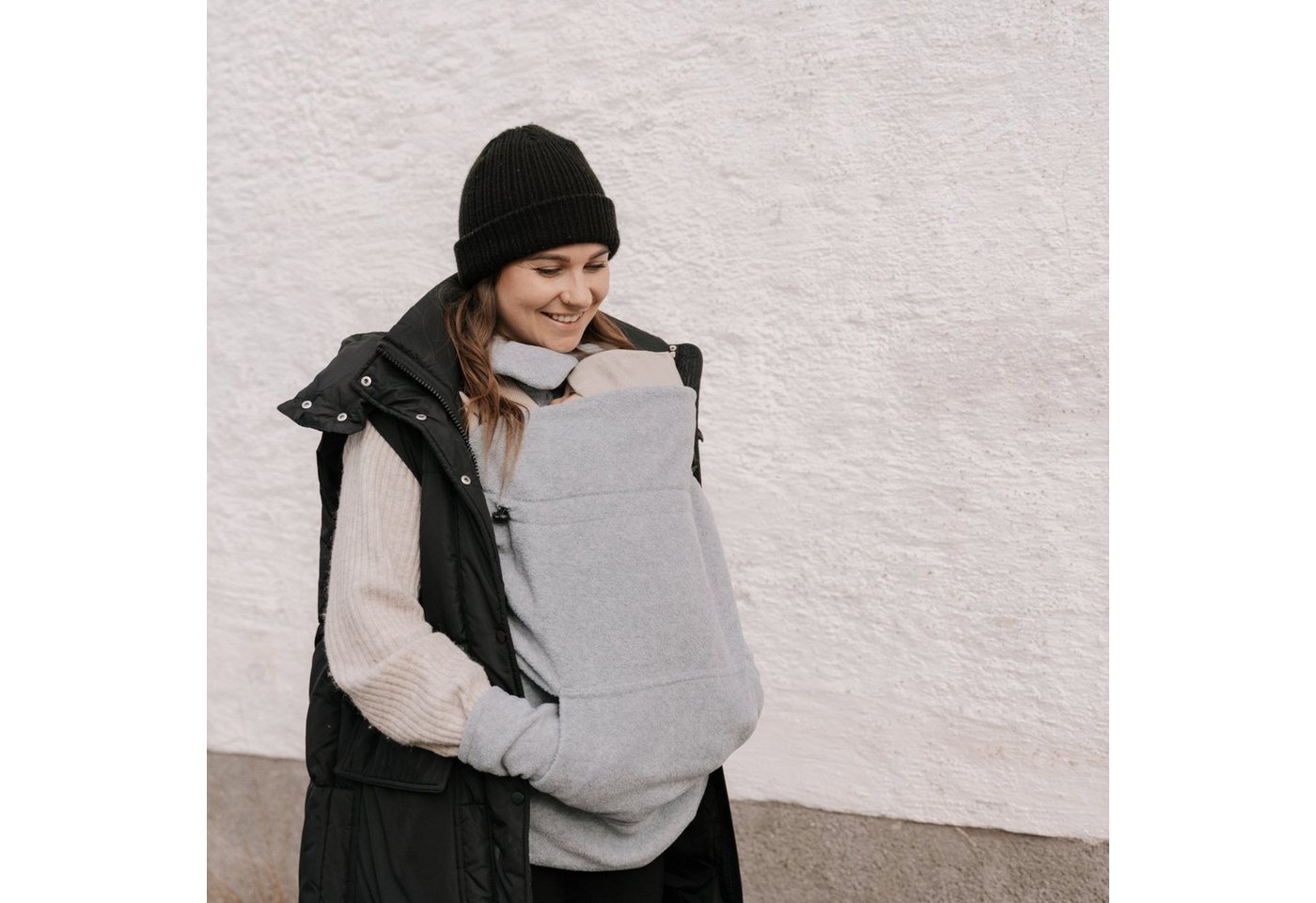 Hoppediz Babytrage Fleece-Cover Basic – Bild 5 von 5