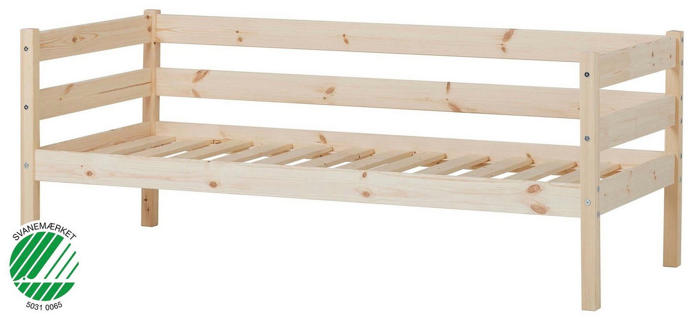 Hoppekids Einzelbett ECO Comfort Kinderbett, Kiefer Massivholz, Jugendbett inkl. Rollrost, 70x160 cm, wahlweise in verschieden Farben/ Matratze/ Absturzsicherun – Bild 2 von 5