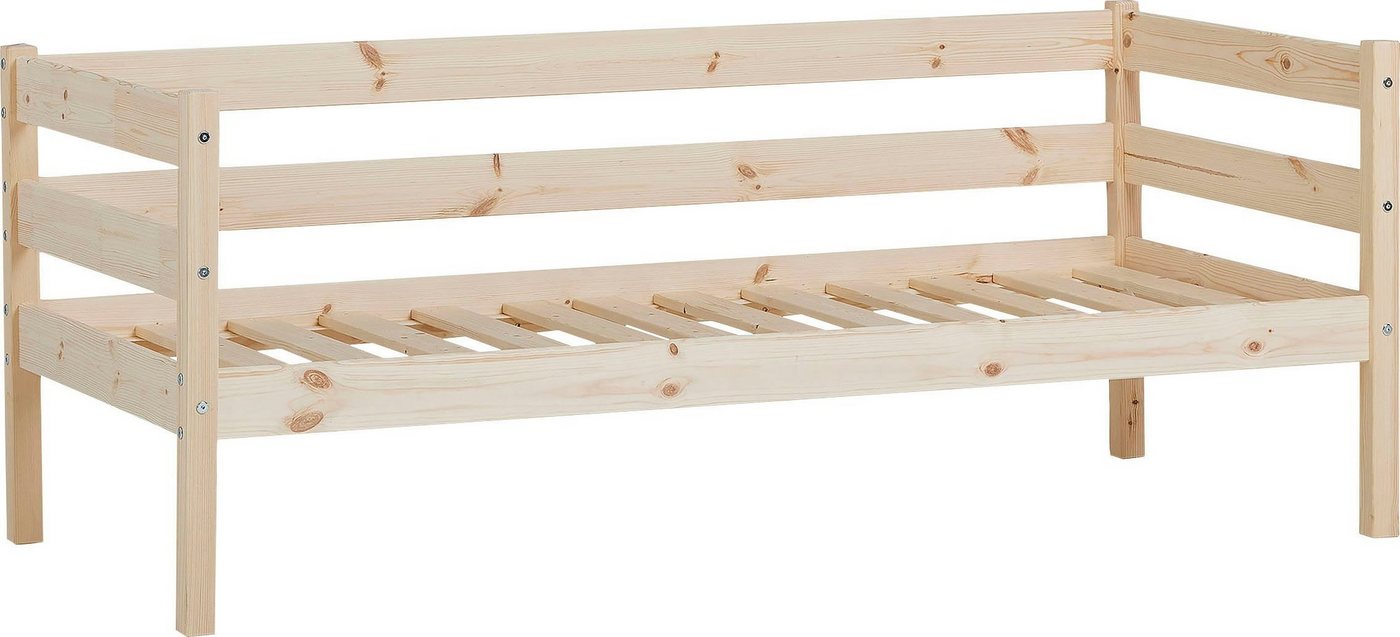 Hoppekids Einzelbett ECO Comfort Kinderbett, Kiefer Massivholz, Jugendbett inkl. Rollrost, 70x160 cm, wahlweise in verschieden Farben/ Matratze/ Absturzsicherun – Bild 3 von 5