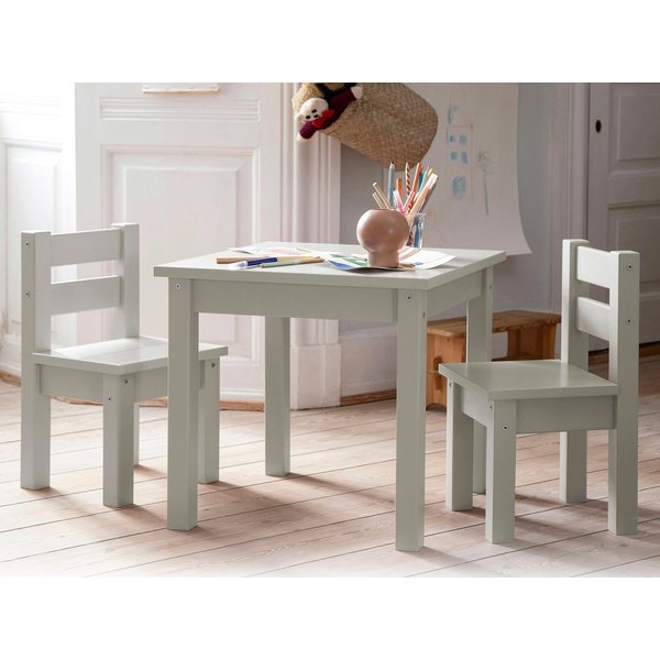 Hoppekids Kindersitzgruppe MADS Kindersitzgruppe, (Set, 3-tlg., 1 Tisch, 2 Stühle), in vielen Farben, mit zwei Stühlen