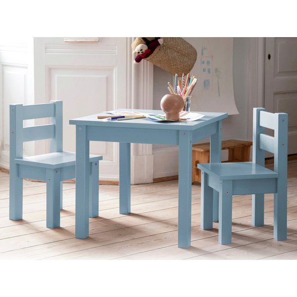 Hoppekids Kindersitzgruppe MADS Kindersitzgruppe, (Set, 3-tlg., 1 Tisch, 2 Stühle), in vielen Farben, mit zwei Stühlen