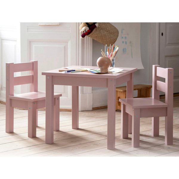 Hoppekids Kindersitzgruppe MADS Kindersitzgruppe, (Set, 3-tlg., 1 Tisch, 2 Stühle), in vielen Farben, mit zwei Stühlen