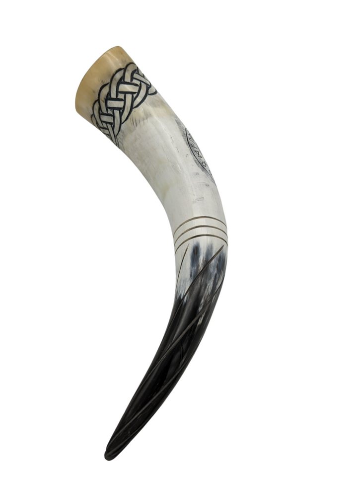 hornerey Bierkrug Thor's Horn, Graviertes Trinkhorn 0,5 l im Set – Bild 5 von 5