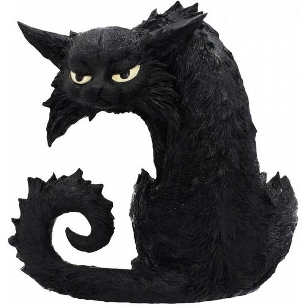 Horror-Shop Dekofigur Große Spite Hexenkatze als Gothic & Halloween Deko