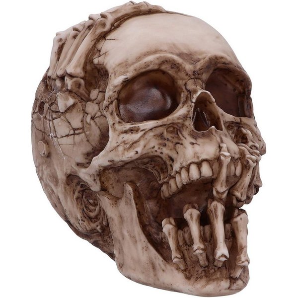 Horror-Shop Dekoobjekt Breaking Out Skull, James Ryman Totenkopf für Sam