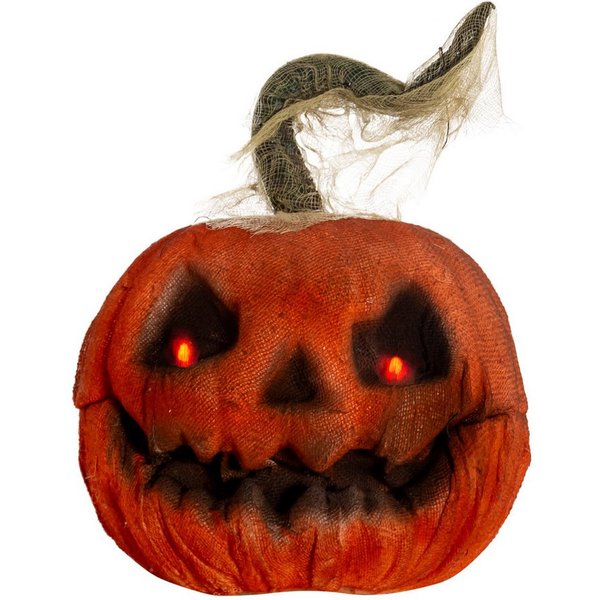 Horror-Shop Dekoobjekt Lachender Halloween Kürbis mit Bewegung & Leuchtau