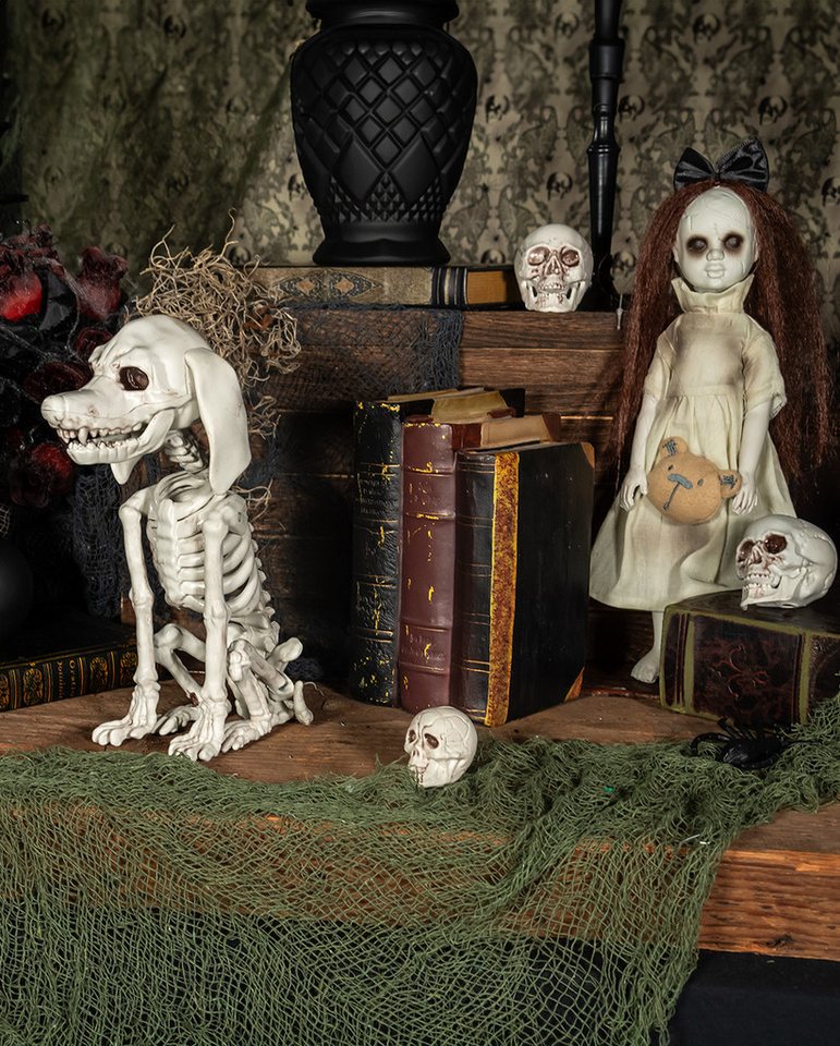 Horror-Shop Dekoobjekt Unheimliche Geisterpuppe mit abgetrenntem Teddybär – Bild 4 von 4