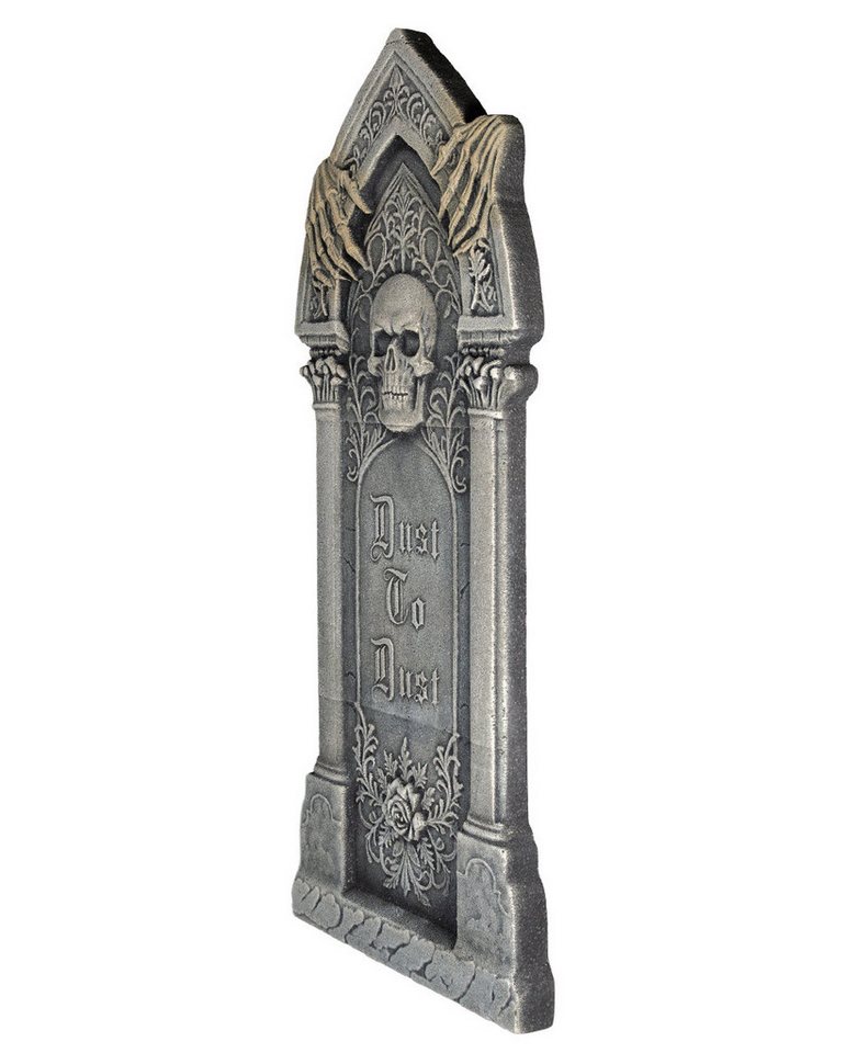 Horror-Shop Dekoobjekt Verwitterter Gothic Grabstein Deko 89cm - Hallowee – Bild 2 von 2
