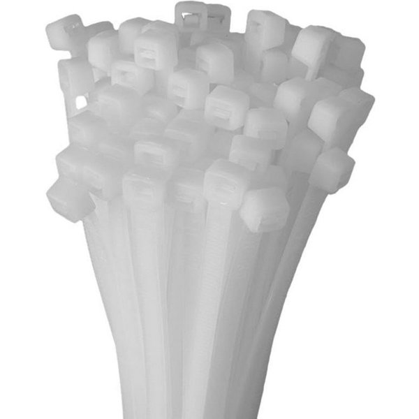 HORZEFIX Kabelbinder set weiß lang uv beständig Universalbinder 2,5, 3,6, 4,8, 7,6 breit (Packung, 500-St., VPE= 5 x 100 Kabelbinder im Polybeutel) Temperaturbe