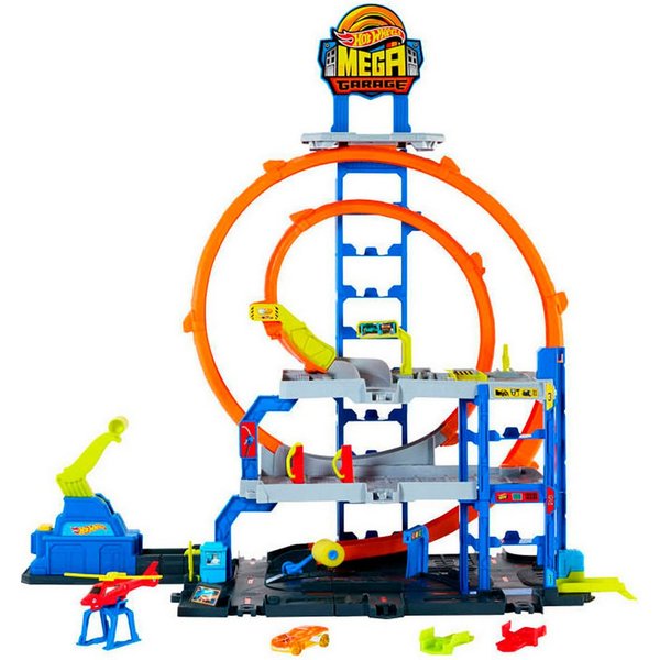 Hot Wheels Spiel-Parkgarage City Mega Looping Garage