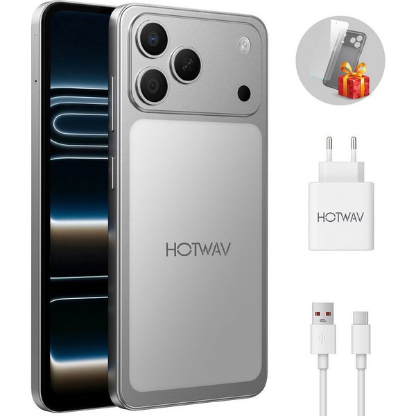 HOTWAV A17 Pro Max Handy, 12+128 GB/1 TB Smartphone, Android handy, Smartphone (16,7 cm/6.75 Zoll, 128 GB Speicherplatz, 13 MP Kamera, Smartphone ohne Vertrag, 