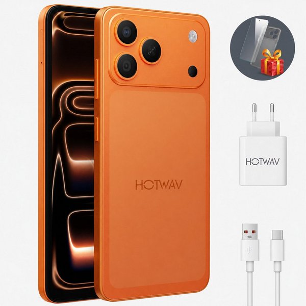 HOTWAV A17 Pro Max Handy, 12+128 GB/1 TB Smartphone, Android handy, Smartphone (16,7 cm/6.75 Zoll, 128 GB Speicherplatz, 13 MP Kamera, Smartphone ohne Vertrag, 