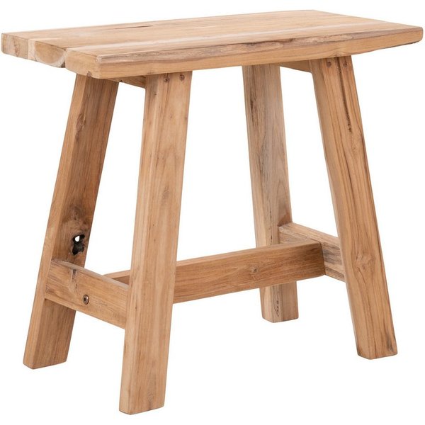 House Nordic Hocker Barcelona, in Natur, Teak - 50x45x25cm (BxHxT)