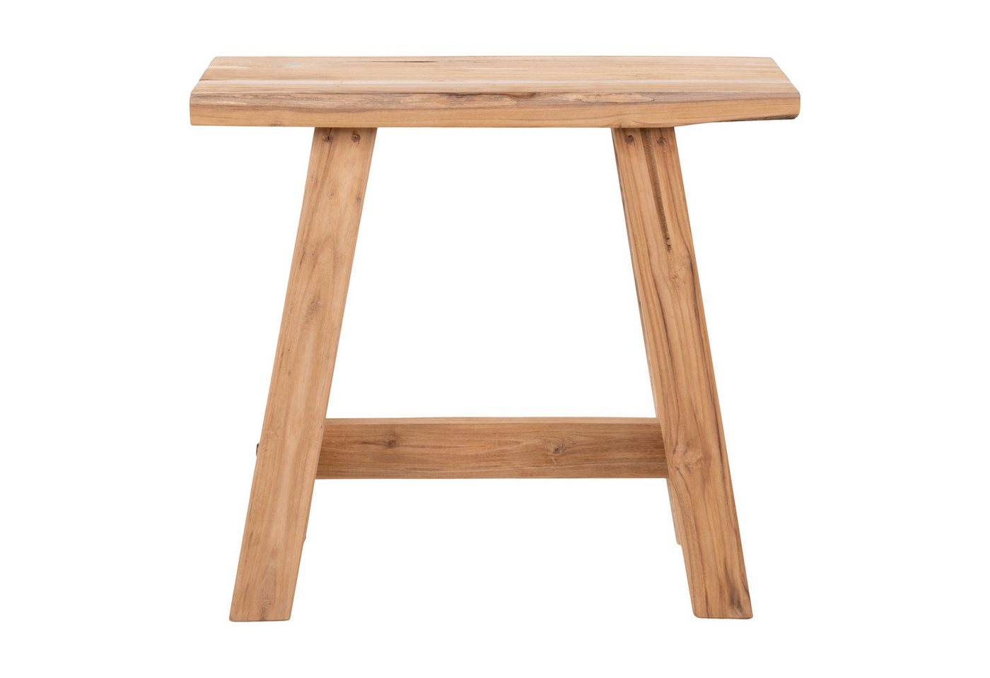 House Nordic Hocker Barcelona, in Natur, Teak - 50x45x25cm (BxHxT) – Bild 3 von 5