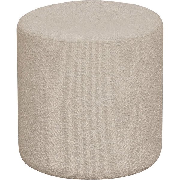 House Nordic Pouf in Beige, Stoff - 34x36x34cm (BxHxT)