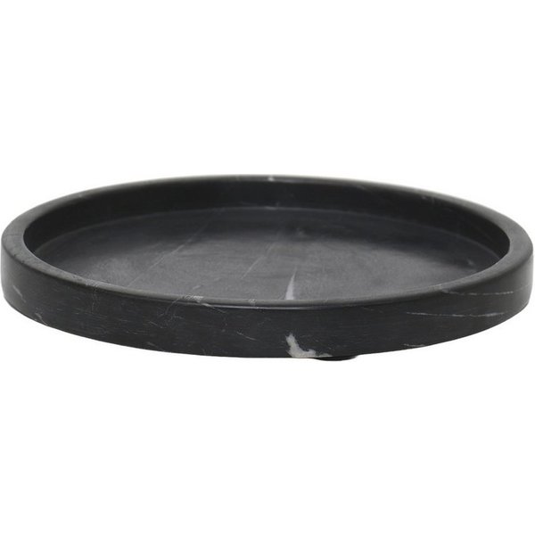 houseproud Dekotablett Orbit Dekotablett - rundes Tablett aus Marmo