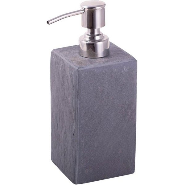 houseproud Seifenspender Slate Cubic Seifenspender, kubisch zusammengesetzter Schieferstein