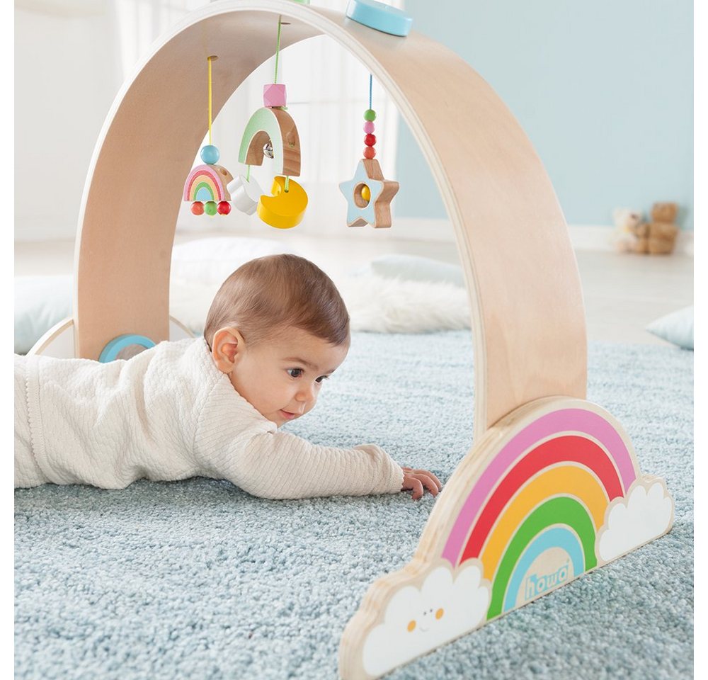 howa Baby Gym my rainbow, Spielbogen Spieltrapez aus Holz – Bild 3 von 4
