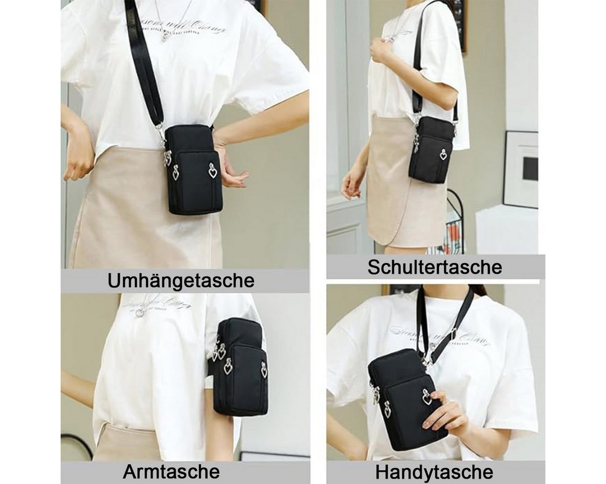 HoyoLee Umhängetasche Mini Bag,Damen Klein,Crossbody Tasche,Multifunktional Handytasche, kleine umhängetasche damen,handytasche mit geldbörse zum umhängen – Bild 2 von 5