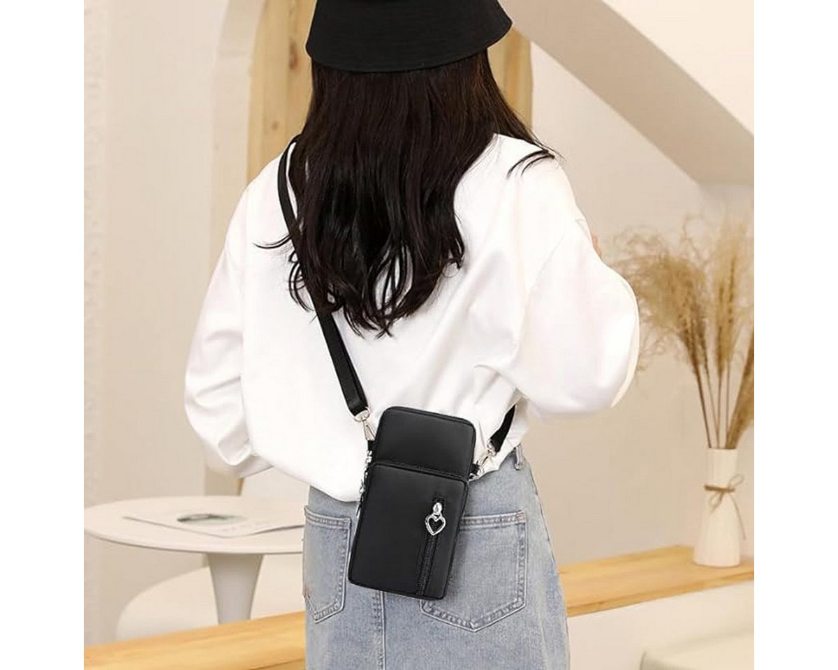 HoyoLee Umhängetasche Mini Bag,Damen Klein,Crossbody Tasche,Multifunktional Handytasche, kleine umhängetasche damen,handytasche mit geldbörse zum umhängen – Bild 3 von 5