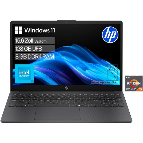 HP 15-fd0220ngx Notebook (39,6 cm/15,6 Zoll, Intel N-Reihe N250, Intel Graphics, 8 GB)