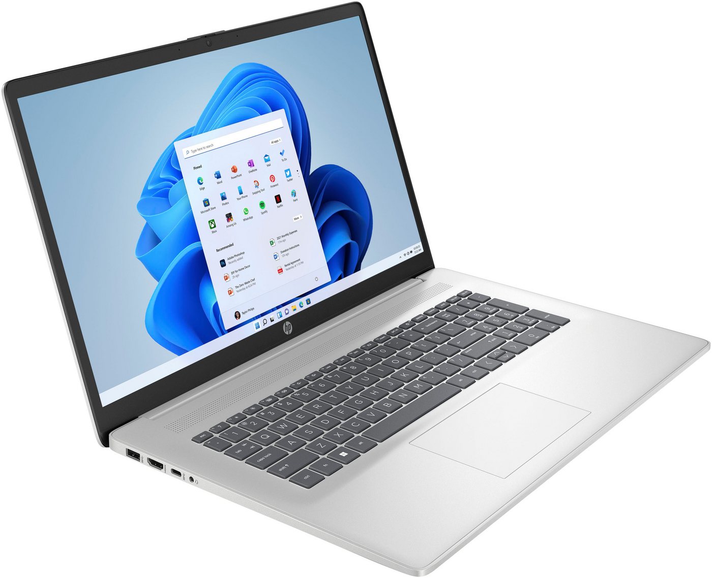 HP 17-cn3676ng Notebook (43,9 cm/17,3 Zoll, Intel Core i7 1355U, Iris Xe Graphics, 16 GB, 1000 GB SSD) – Bild 2 von 5