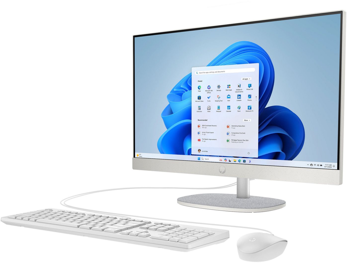 HP 24-cr0205ng All-in-One PC (23,8 Zoll, Intel Core i3 1315U, UHD Graphics, 8 GB RAM, 512 GB SSD) – Bild 3 von 5
