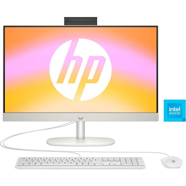 HP 24-cr0211ng All-in-One PC (23,8 Zoll, Intel N 100, UHD Graphics, 8 GB RAM, 512 GB SSD, Luftkühlung)