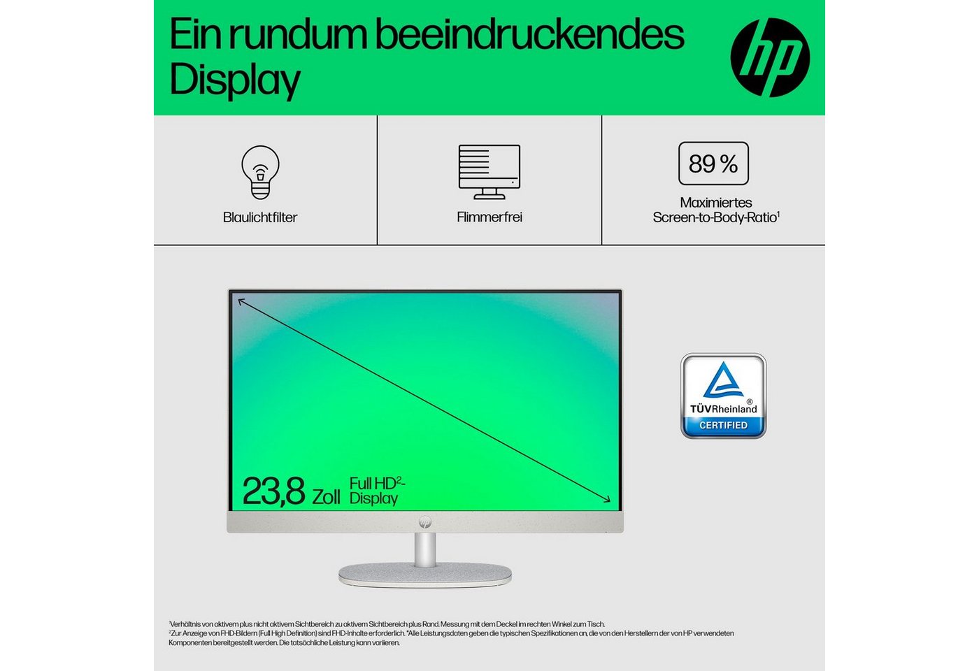 HP 24-cr1201ng All-in-One PC (23,8 Zoll, Intel Core Ultra 5 125U, Intel Internal Graphics, 16 GB RAM, 512 GB SSD) – Bild 2 von 5