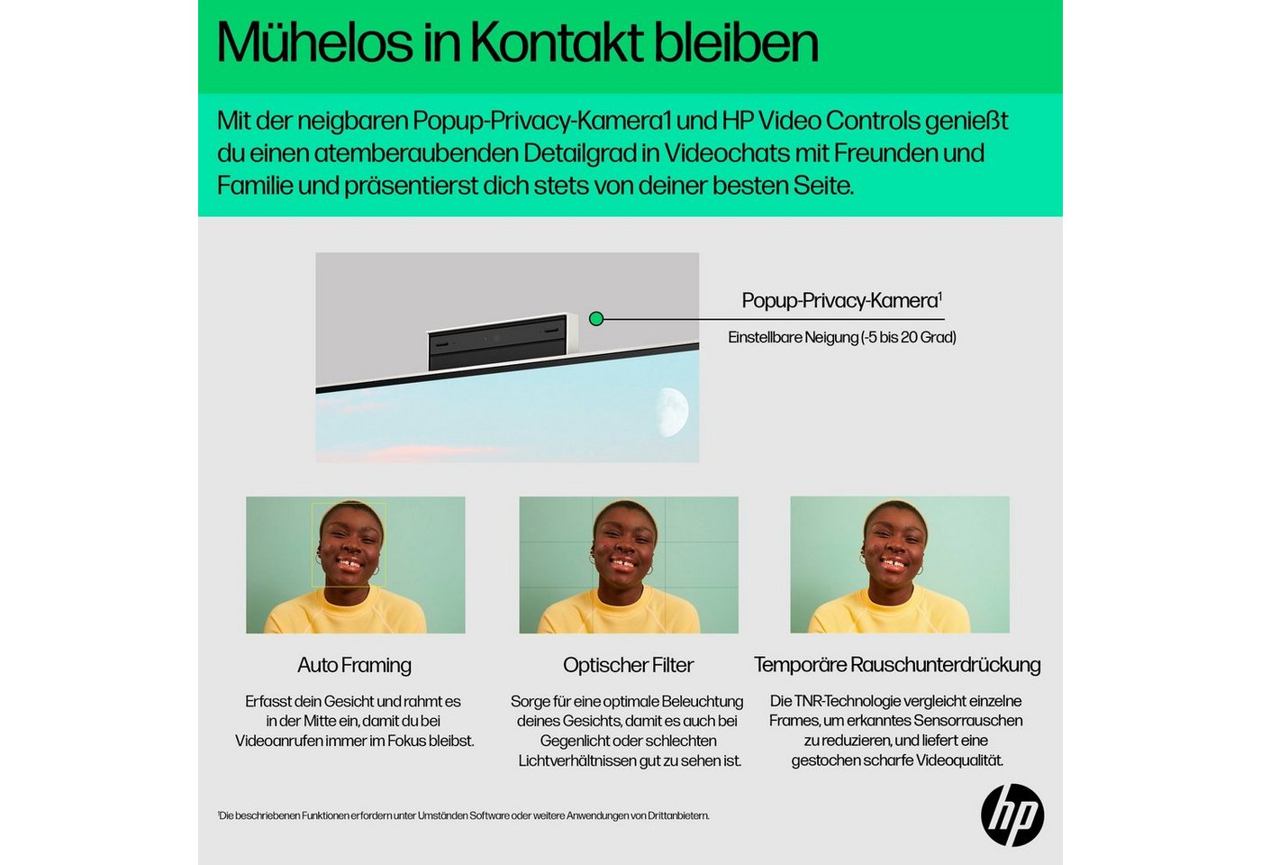 HP 24-cr1201ng All-in-One PC (23,8 Zoll, Intel Core Ultra 5 125U, Intel Internal Graphics, 16 GB RAM, 512 GB SSD) – Bild 5 von 5
