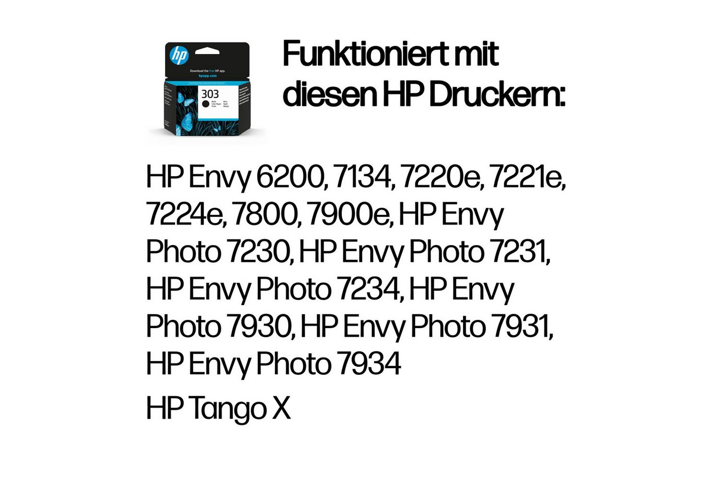 HP 303 Tintenpatrone (Packung) – Bild 2 von 5