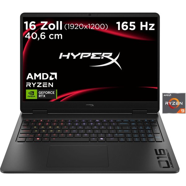 HP HyperX OMEN 16-ap1291ng Gaming-Notebook (40,64 cm/16 Zoll, AMD Ryzen 9 8940HX, GeForce RTX 5070, 16 GB, 512 GB SSD)