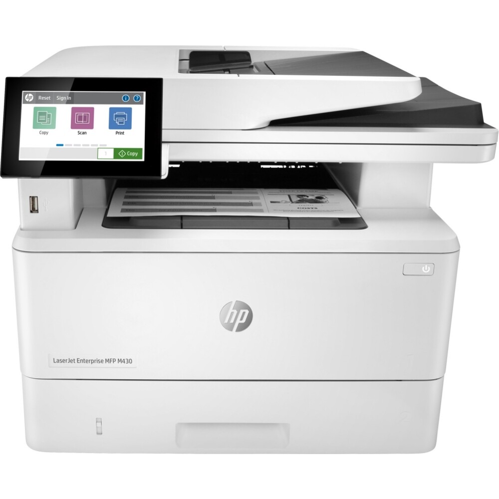 HP LaserJet Enterprise M430f MFP Multifunktionsdrucker grau/schwarz Touchscreen