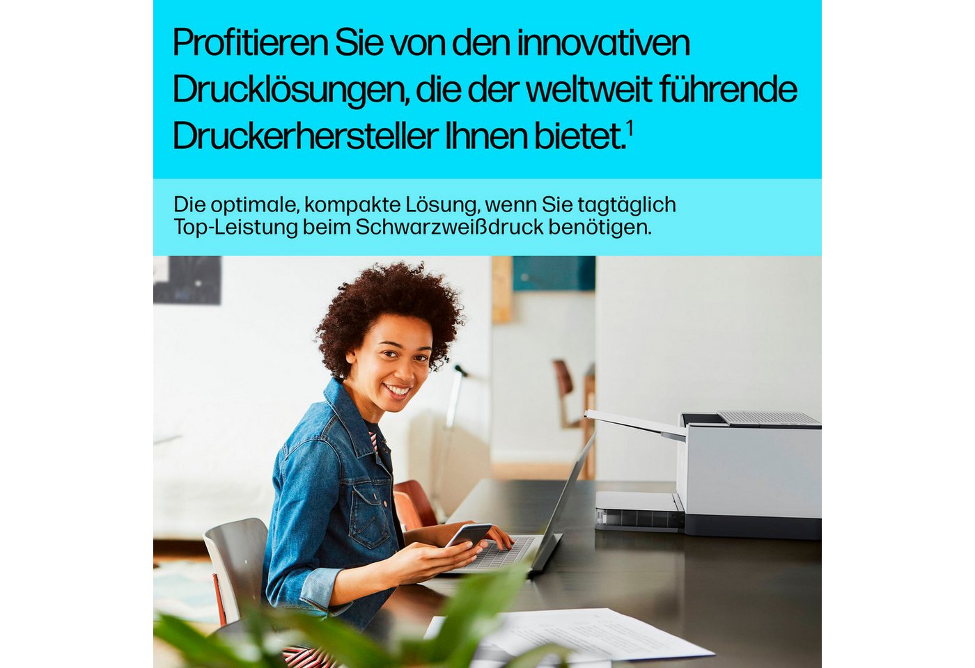 HP LaserJet M209dw Schwarz-Weiß Laserdrucker, (WLAN (Wi-Fi), Bluetooth, LAN (Ethernet), Wi-Fi Direct) – Bild 5 von 5