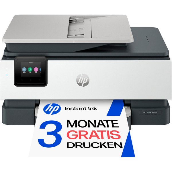 HP OfficeJet Pro 8122e Multifunktionsdrucker, (WLAN (Wi-Fi), Bluetooth, LAN (Ethernet), Wi-Fi Direct, 3 Monate gratis* drucken mit Instant Ink)