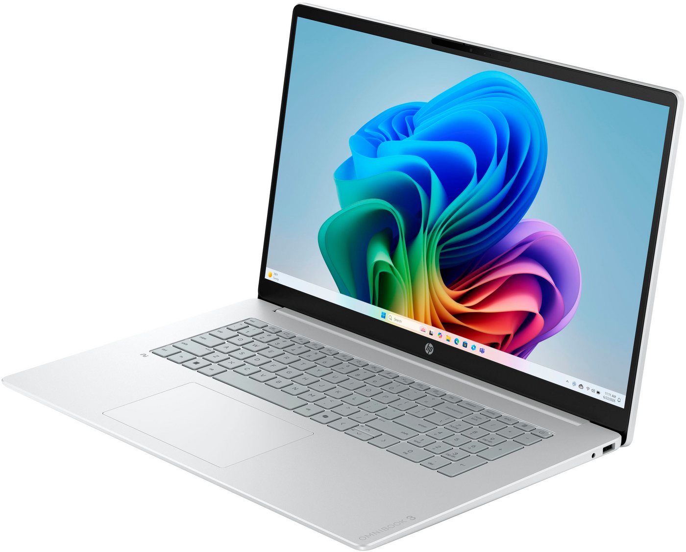 HP OmniBook 3 17-dm0071ngx Notebook (43,9 cm/17,3 Zoll, AMD Ryzen™ AI 7 445, Radeon 840M, 16 GB, 512 GB SSD) – Bild 3 von 5