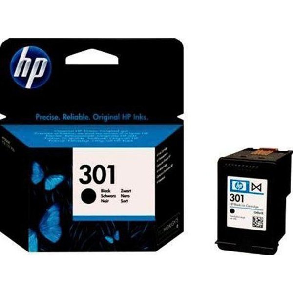 HP HP original Druckerpatrone 301 Black Tintenpatrone (3 Probemonate gratis* drucken)