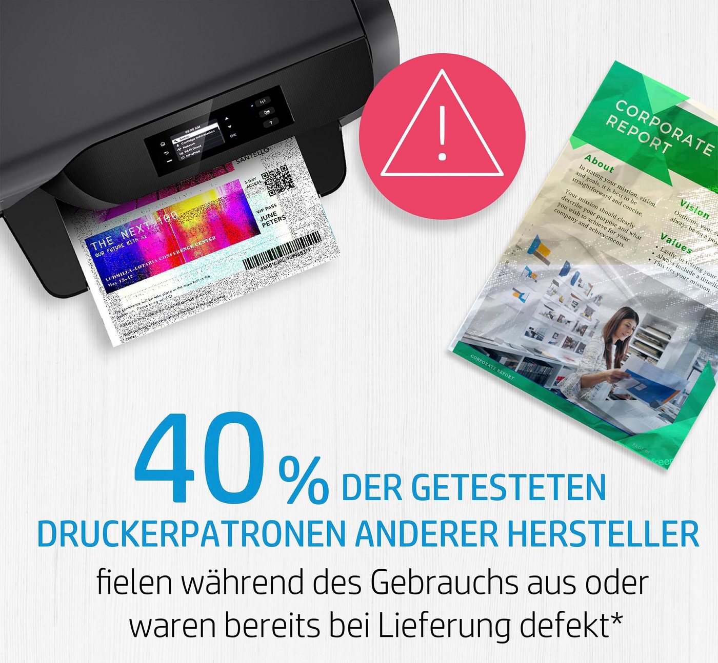 HP Hp original Druckerpatrone 301 Combo Black + C/Y/M Tintenpatrone (Spar-Set, 3 Probemonate gratis* drucken) – Bild 4 von 5
